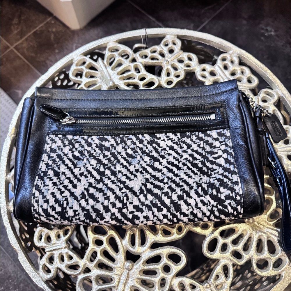 Black and White Patterned Women's Bag